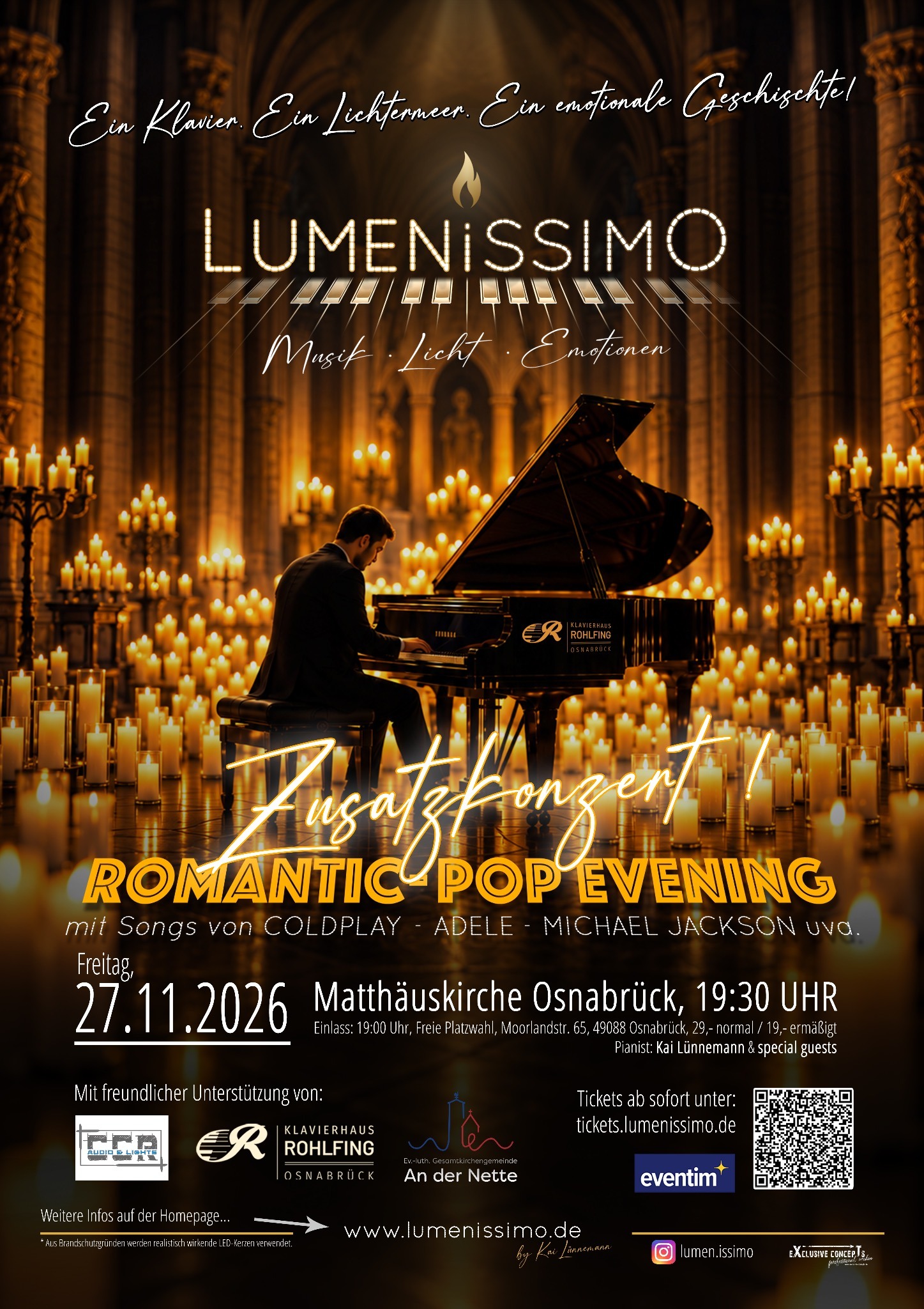 LUMENiSSIMO Zusatzkonzert – Freitag, 27. November 2026